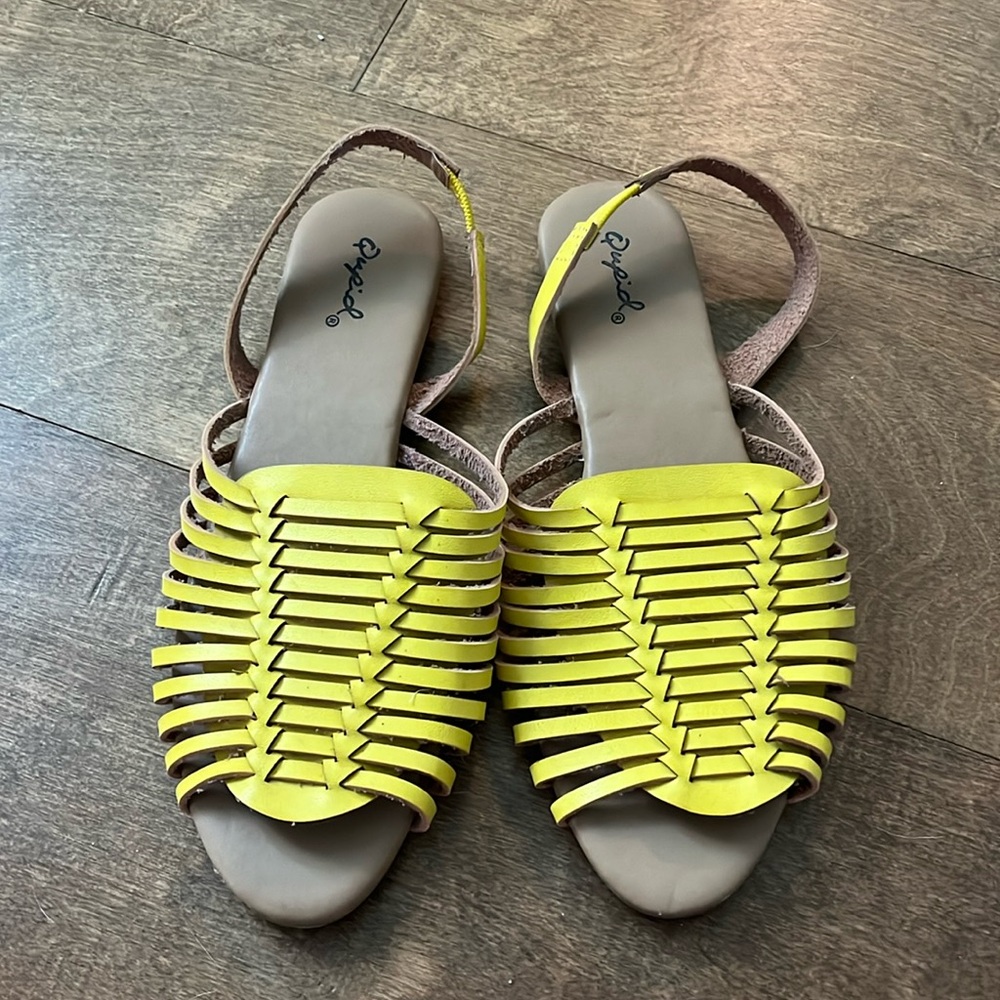 Yellow sandals